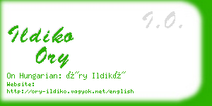 ildiko ory business card